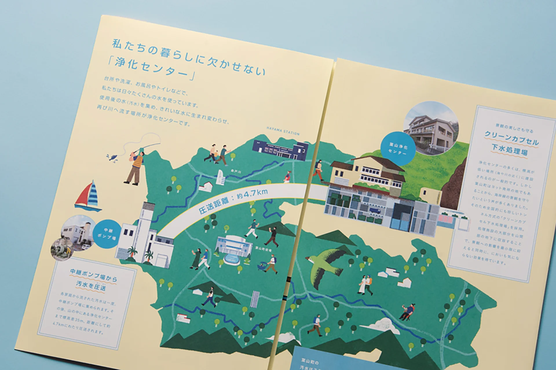 葉山町の下水道施設の紹介パンフレット＆ムービー